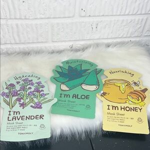 TONYMOLY I'm Real Mask Sheet Set - Lavender, Aloe, Honey